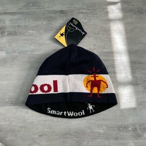 Smartwool Navy Logo Beanie